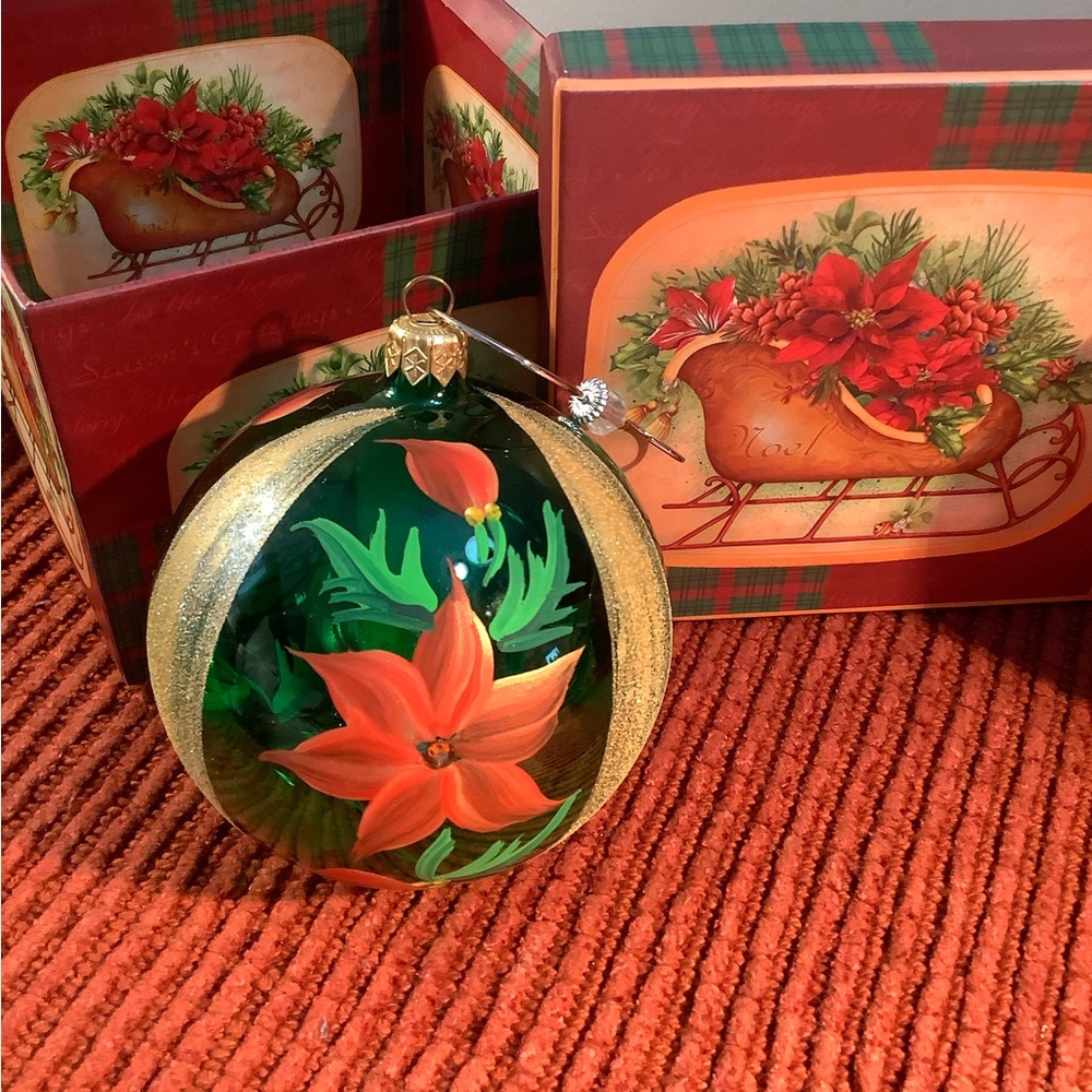 Lindy Bowman glass ornament